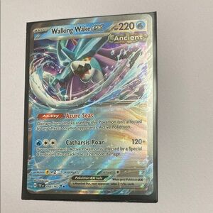 Pokemon Walking Wake EX Card - Blue and Silver 050 162